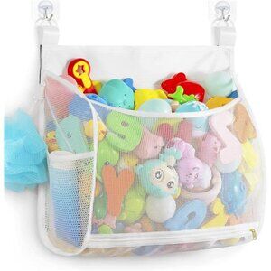 Baby Mesh Bath Toy Organizer,Multiple Ways to Hang, Ultra Large Capacity & Large
